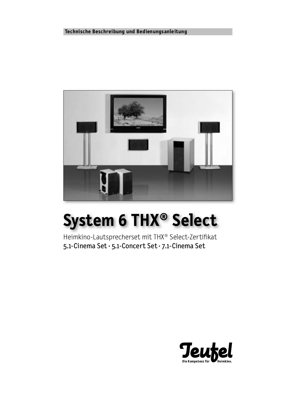 Teufel System 6 Owners manual