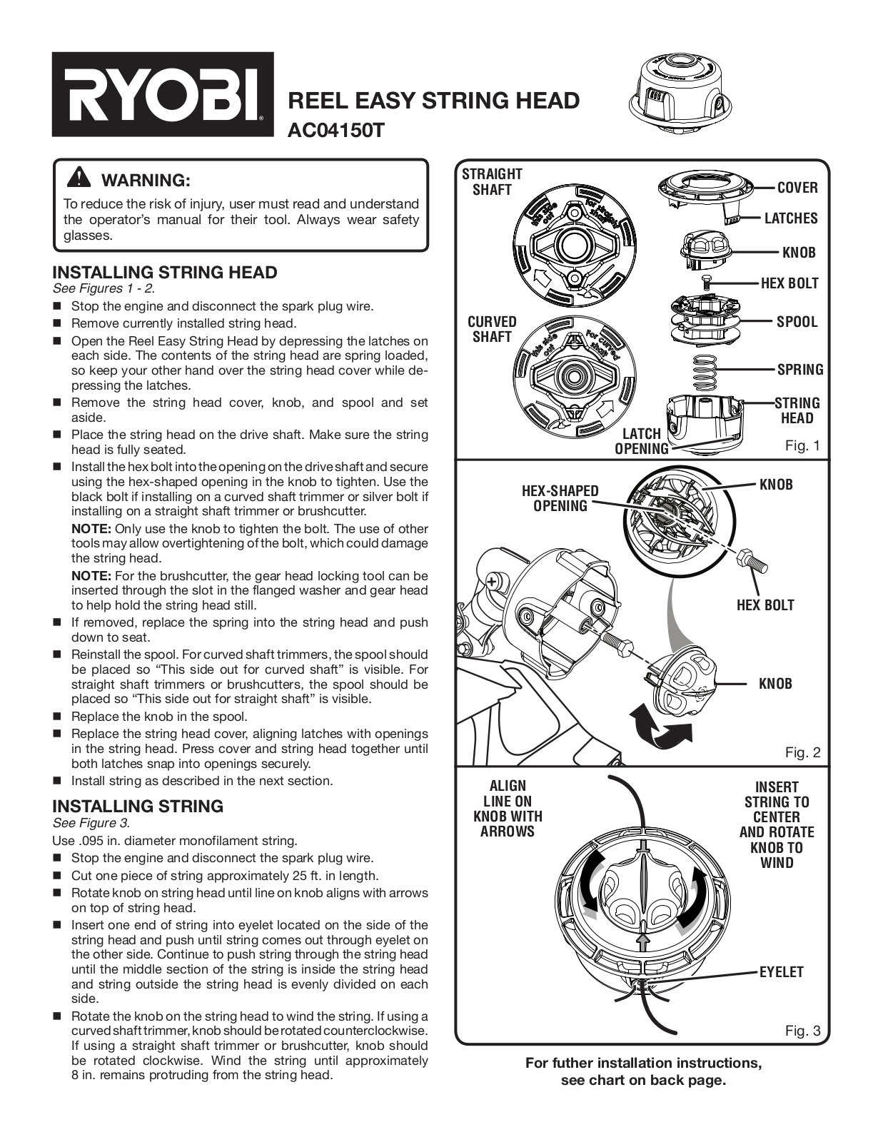 Ryobi AC04150T User Manual