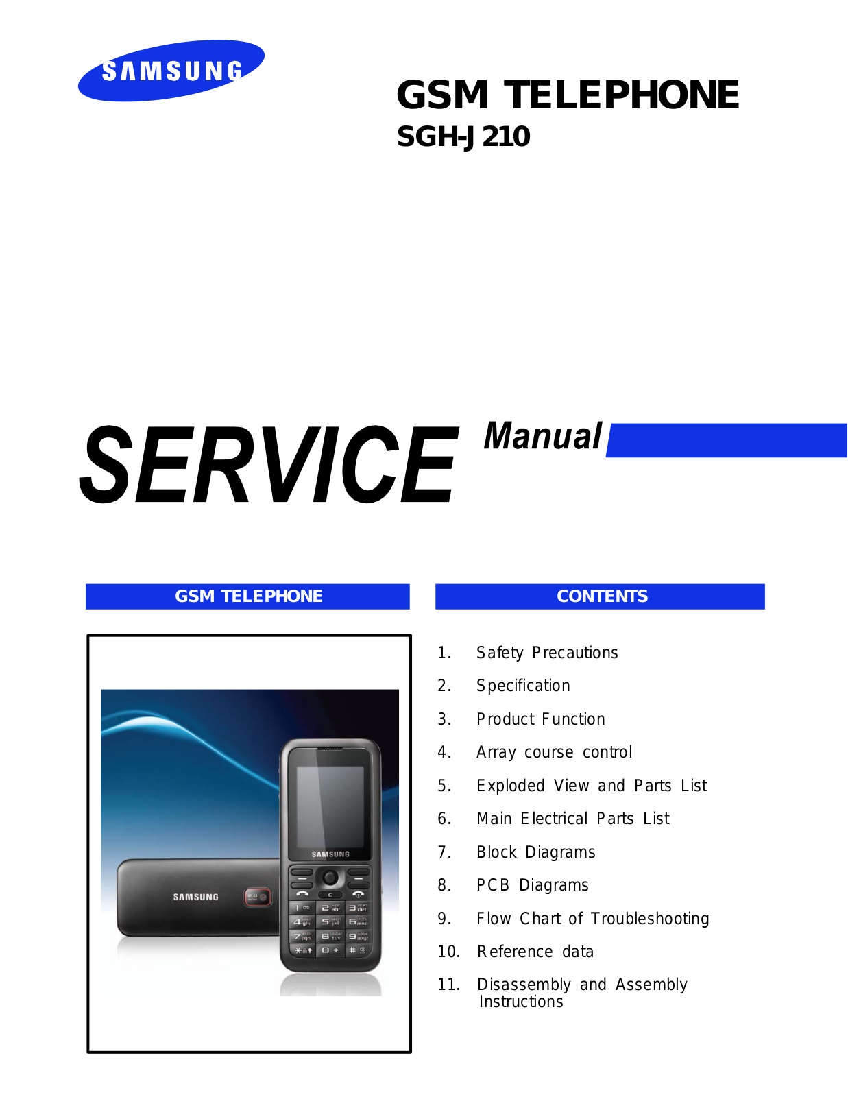 SAMSUNG J210 Service Manual