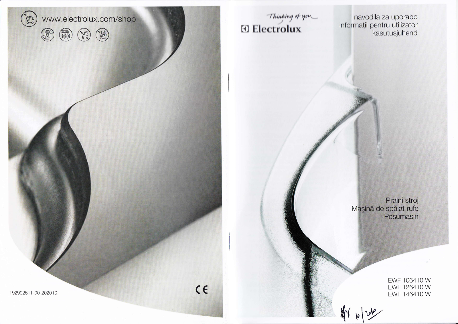 Electrolux EWF 106410 W, EWF 146410 W, EWF 1 26410 W User Manual