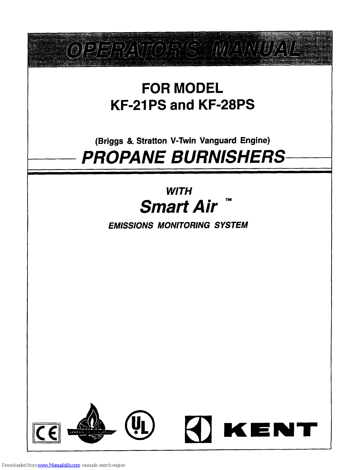 KENT KF-21PS, KF-28PS Operator's Manual - ManualMachine.com