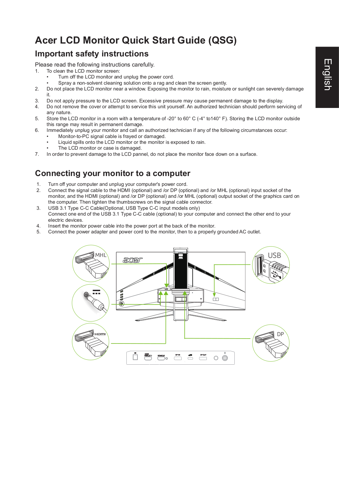 Acer UM.TX2EE.009 Quick Start Guide