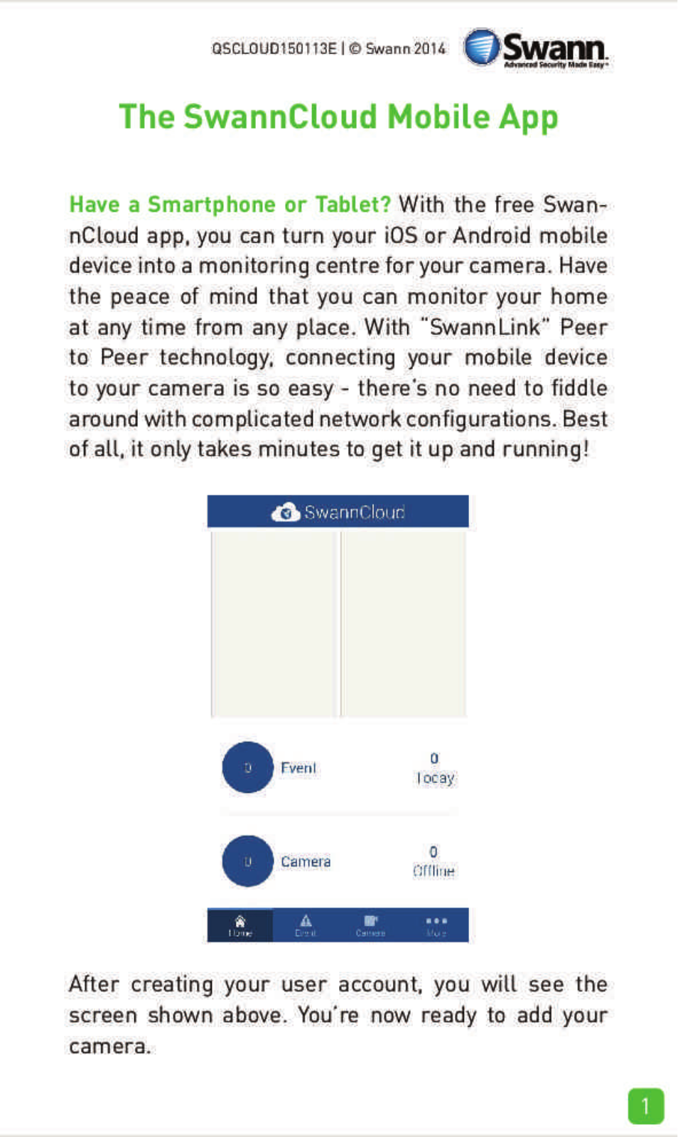 Swann Communications SWADS-466CAM User Manual