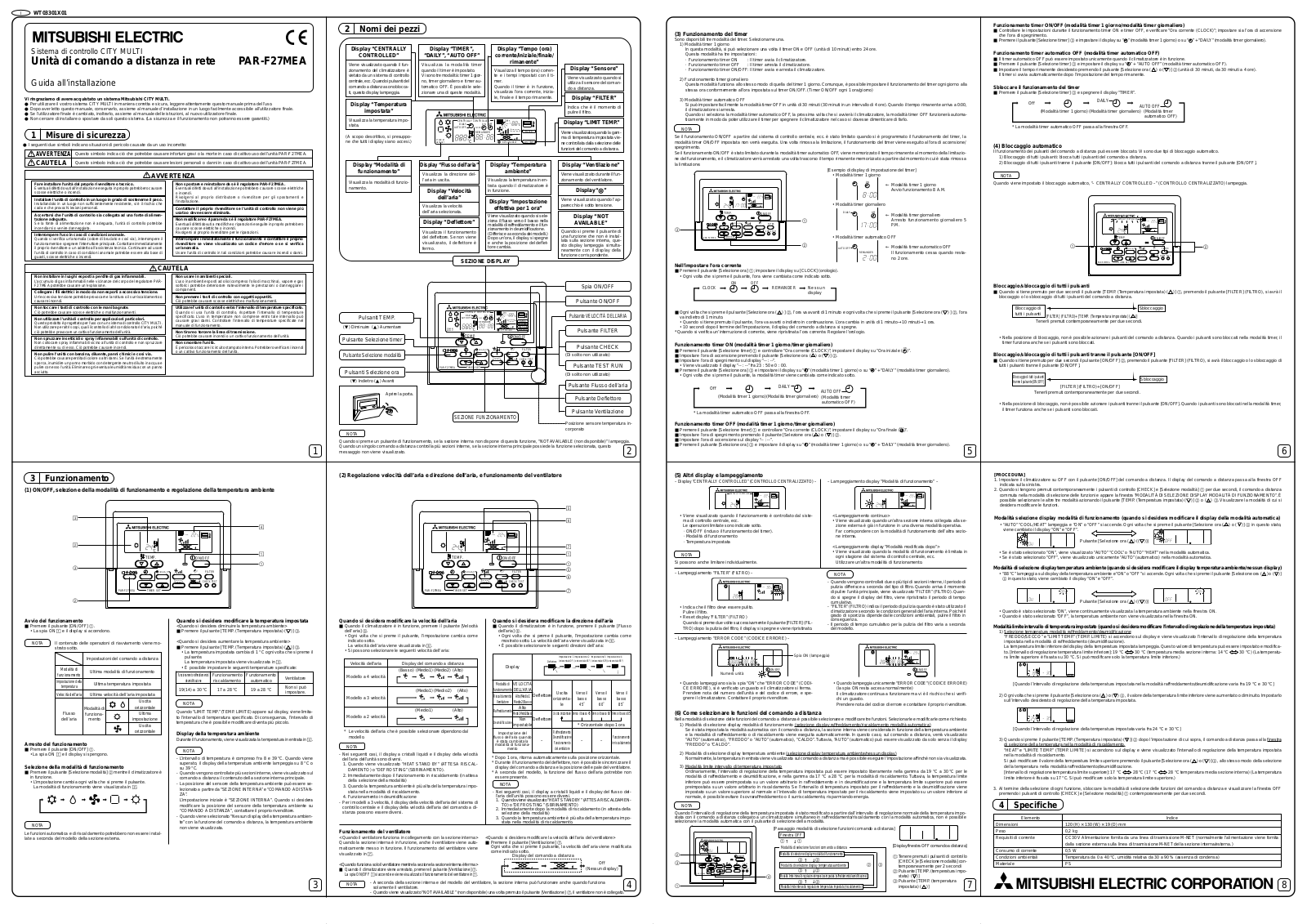 Mitsubishi PAR-F27MEA User Manual