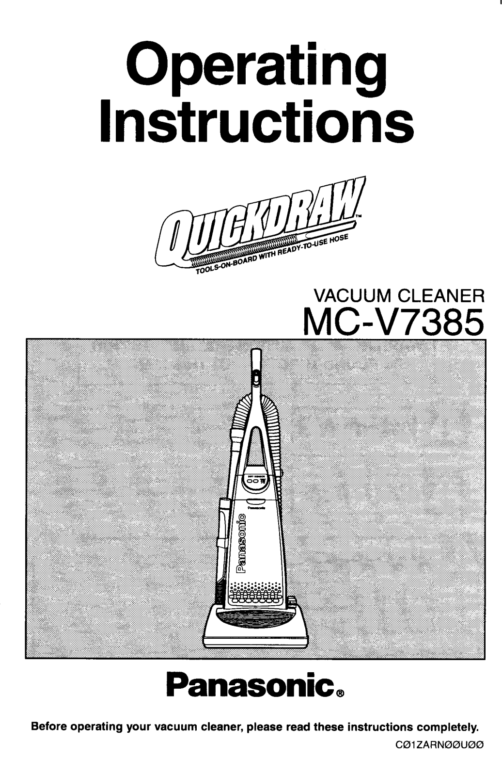 Panasonic mc-v7385 Operation Manual