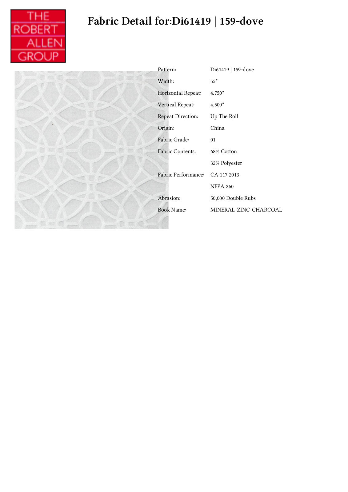 Duralee CRAL6953 Specifications - ManualMachine.com