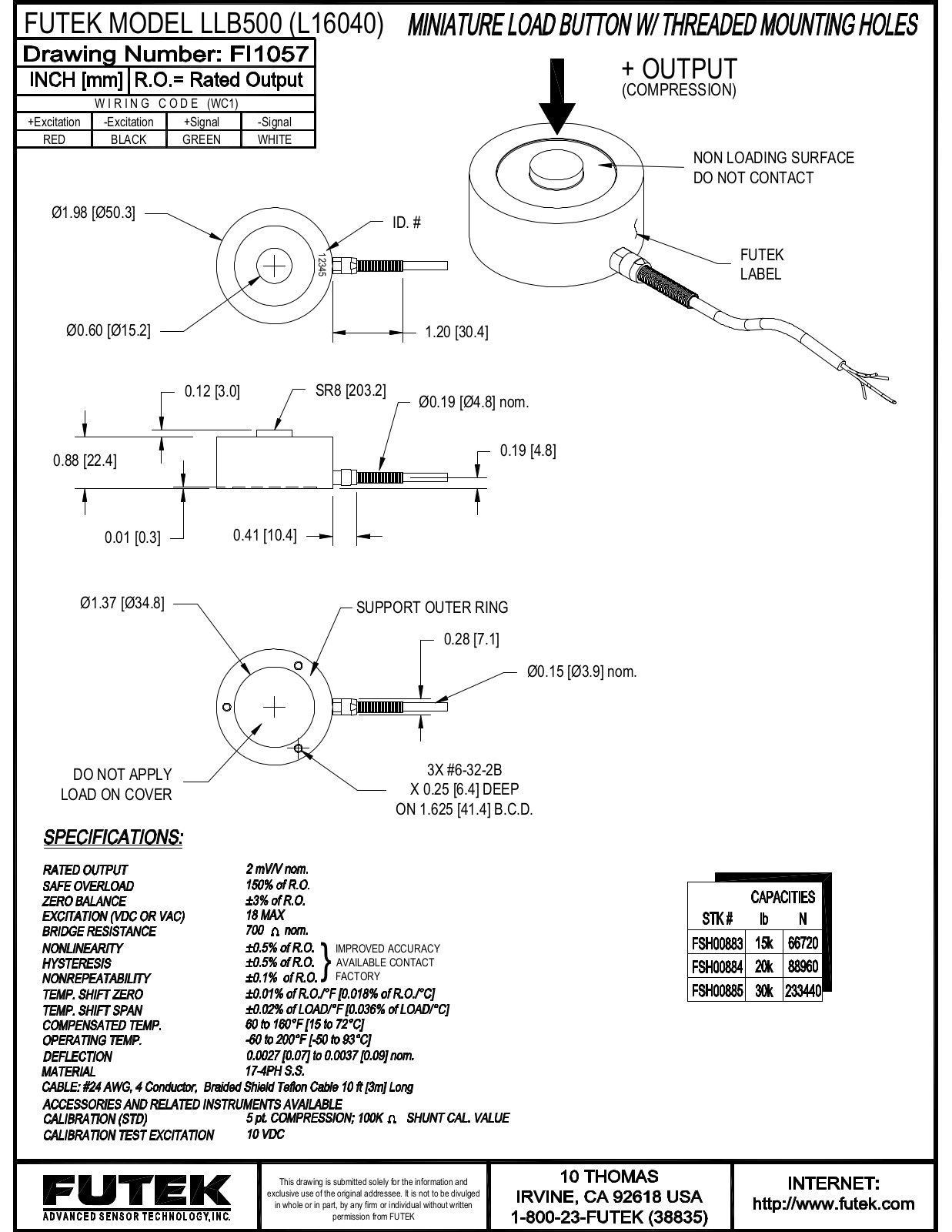 FUTEK LLB500 Service Manual