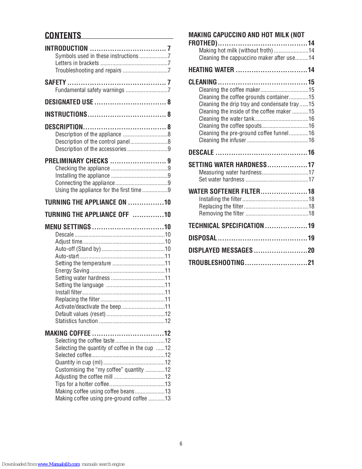 Delonghi ECAM 23.426 User Manual