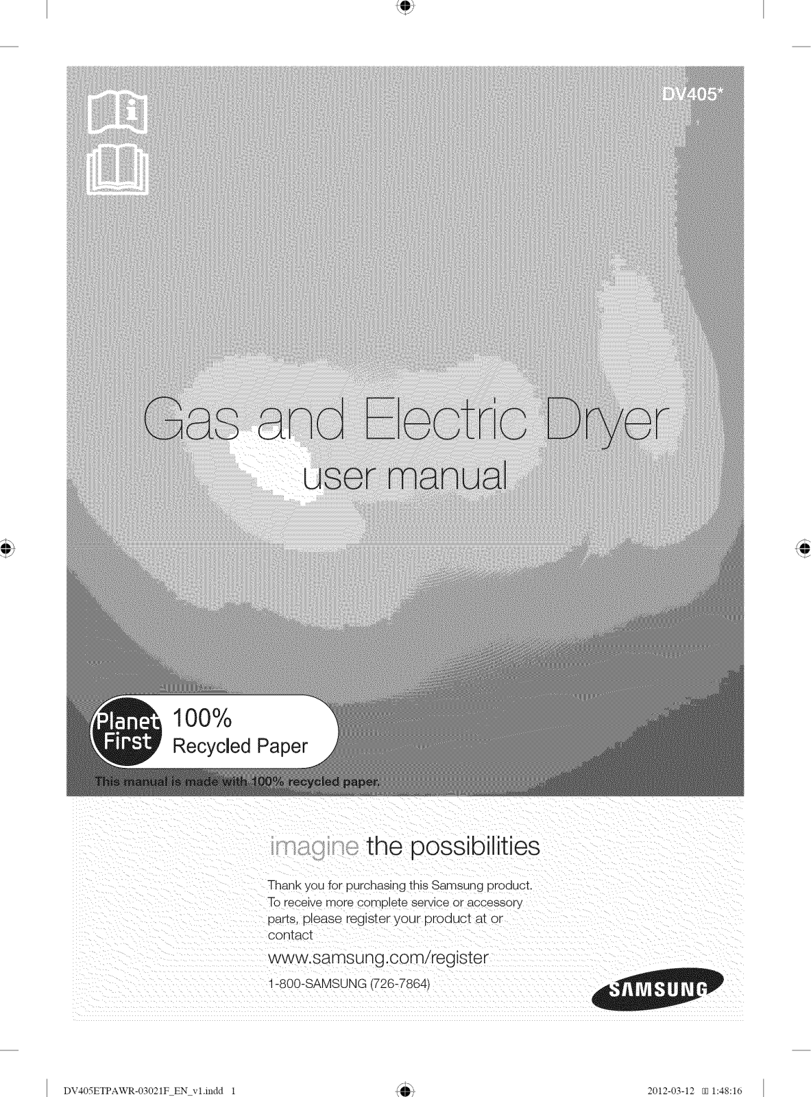 Samsung DV405GTPAWR/AA-02, DV405GTPAWR/AA-01, DV405GTPAWR/AA-00, DV405ETPAWR/AA-01, DV405ETPAWR/AA-00 Owner’s Manual