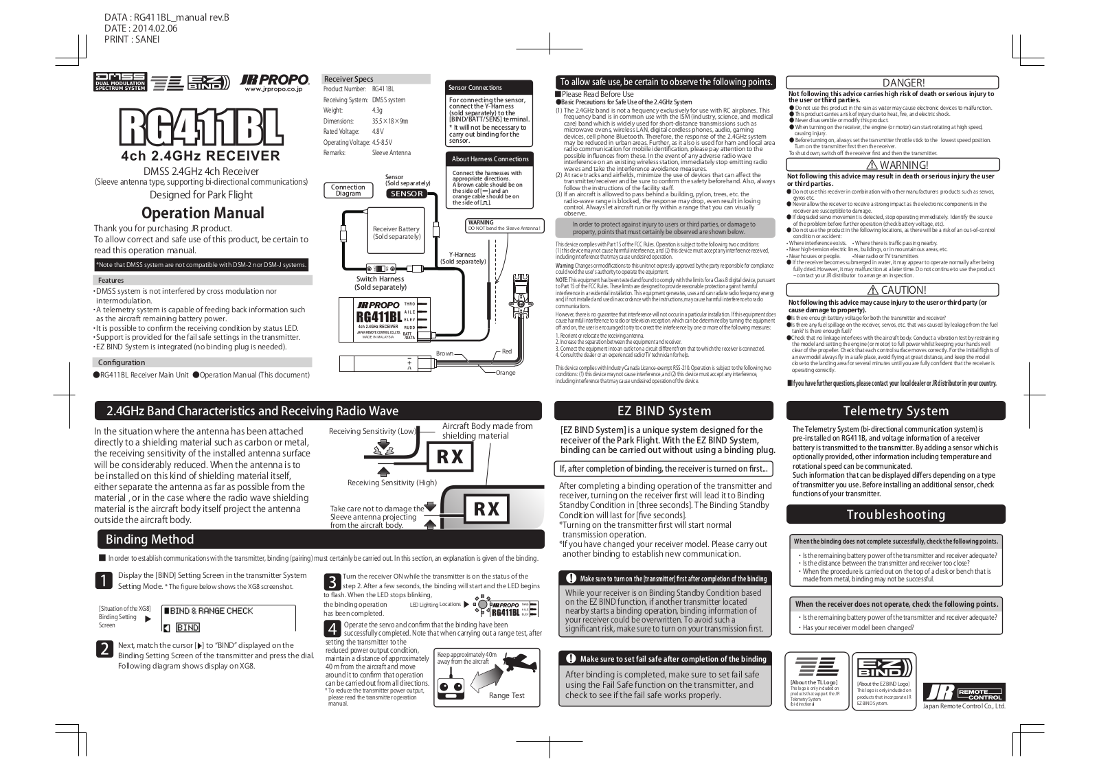 Konishi Mokei RG411BL User Manual