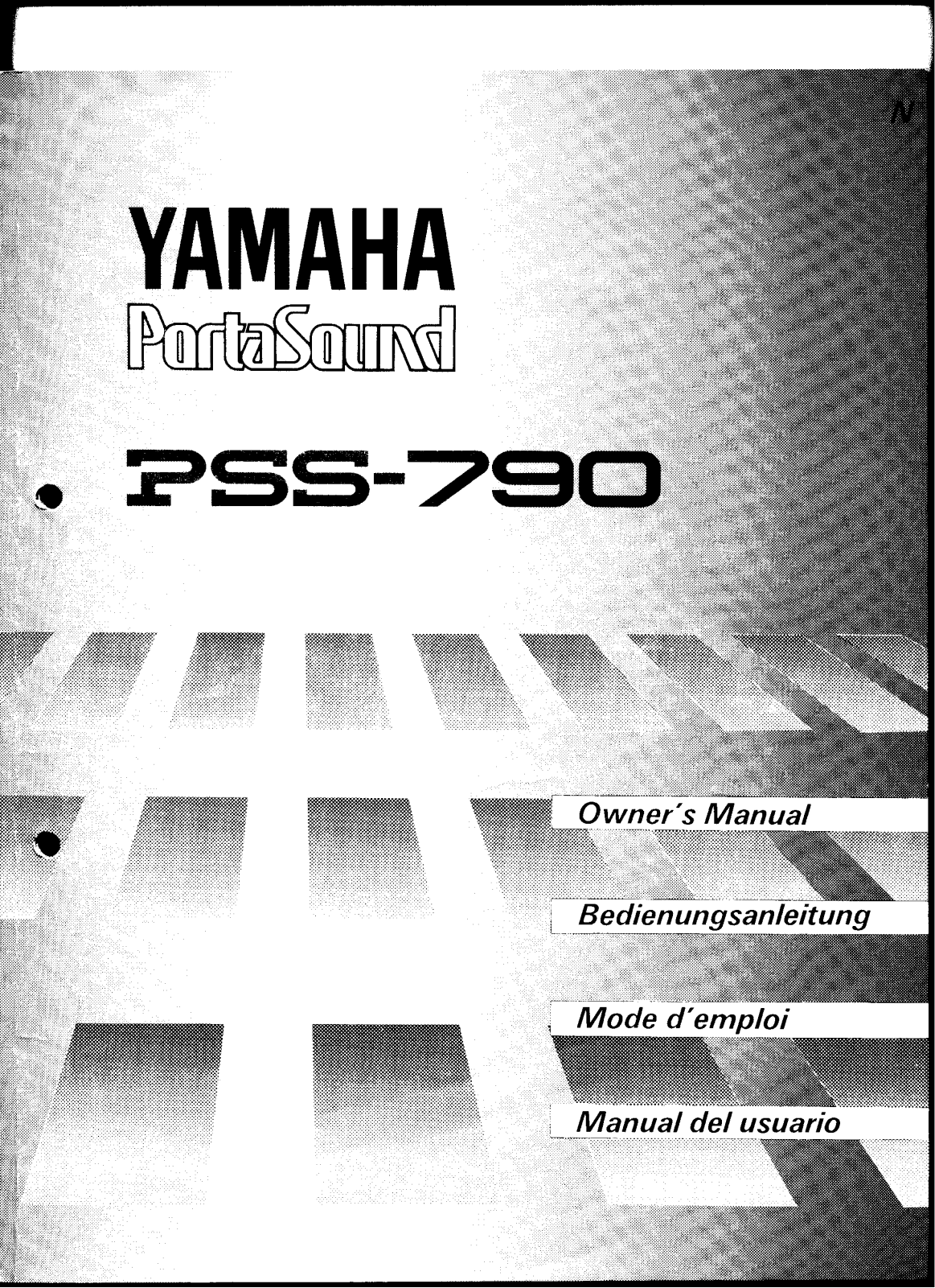 Yamaha PSS790E, PSS790 User Manual