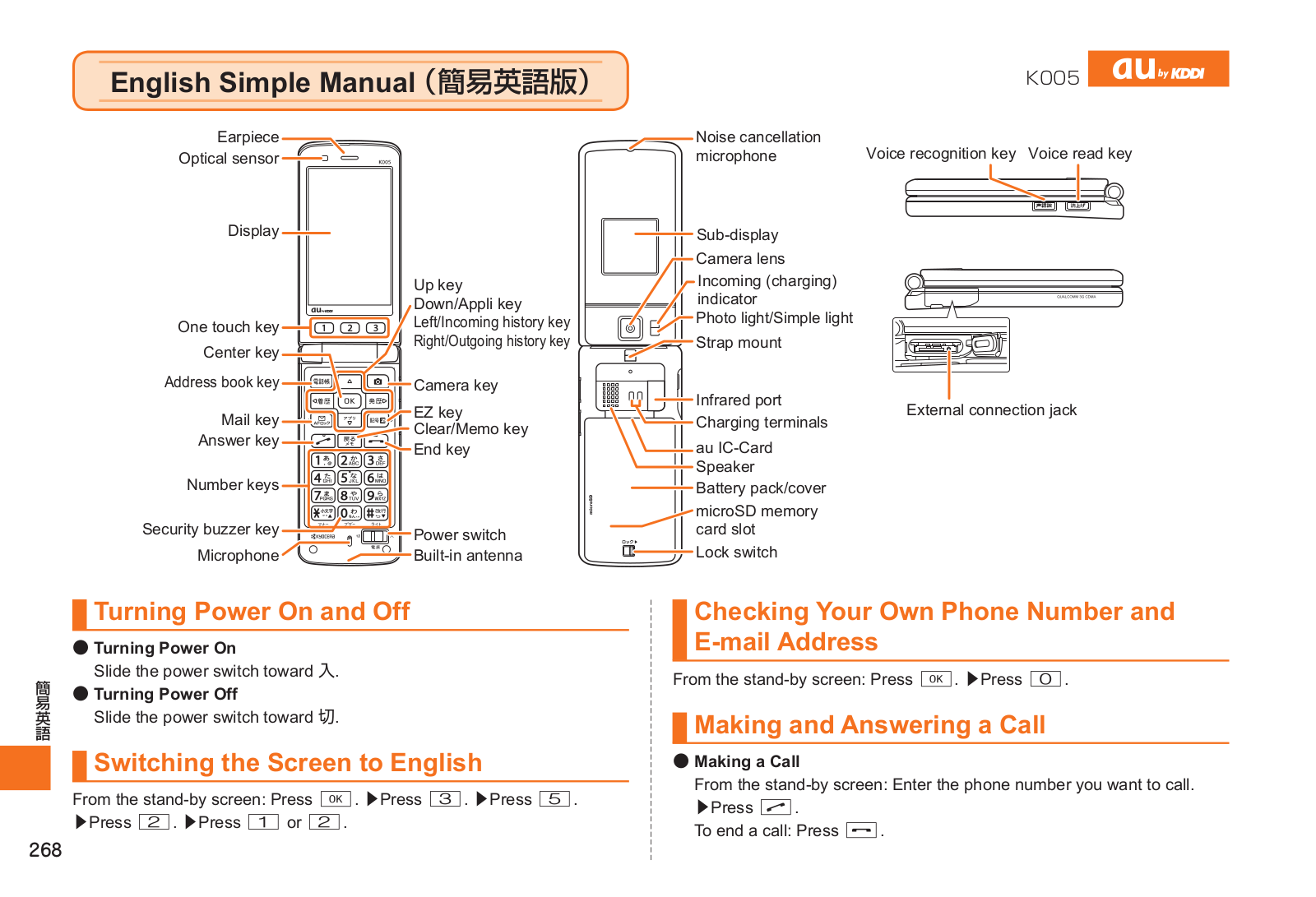 AU by KDDI KOO5 User Manual