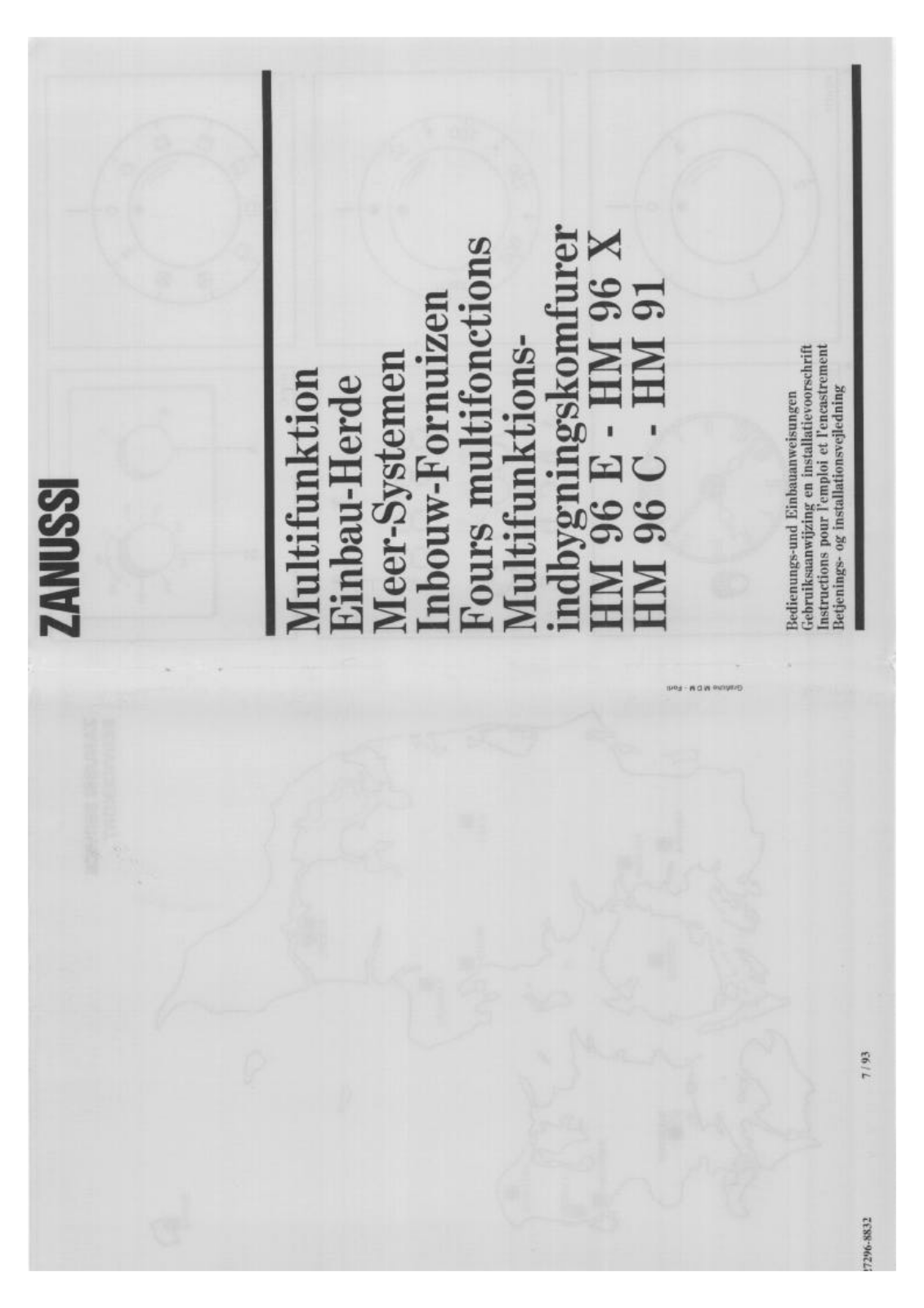 Zanussi HM96E, HM91 User Manual