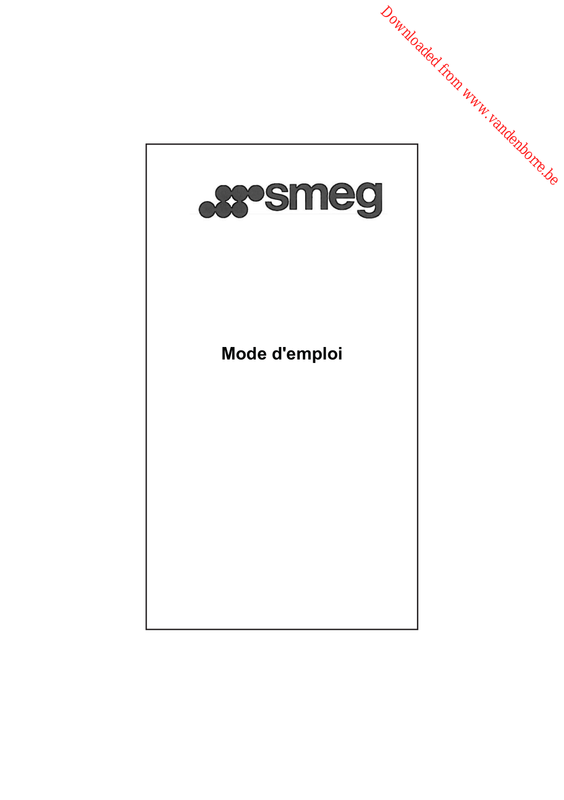 SMEG KSED95XE User Manual