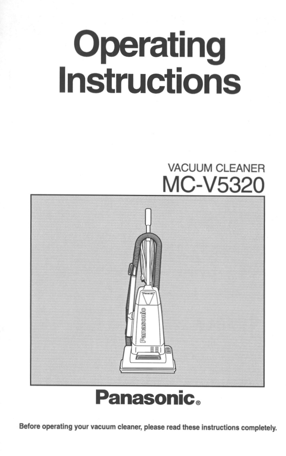 Panasonic MC-V5320 User Manual