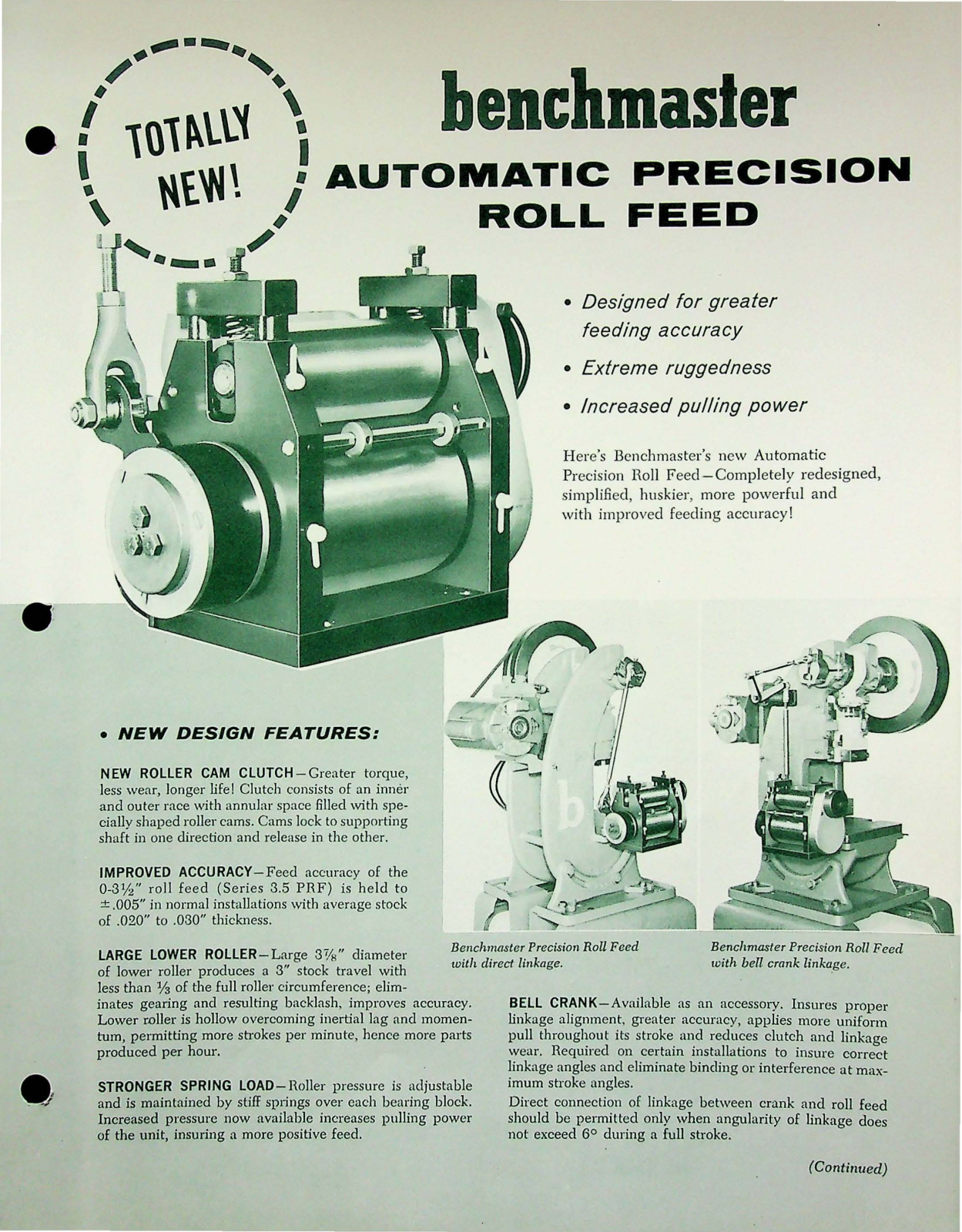 Benchmaster Manufacturing Automatic Precision Roll Feed Other - ManualMachine.com