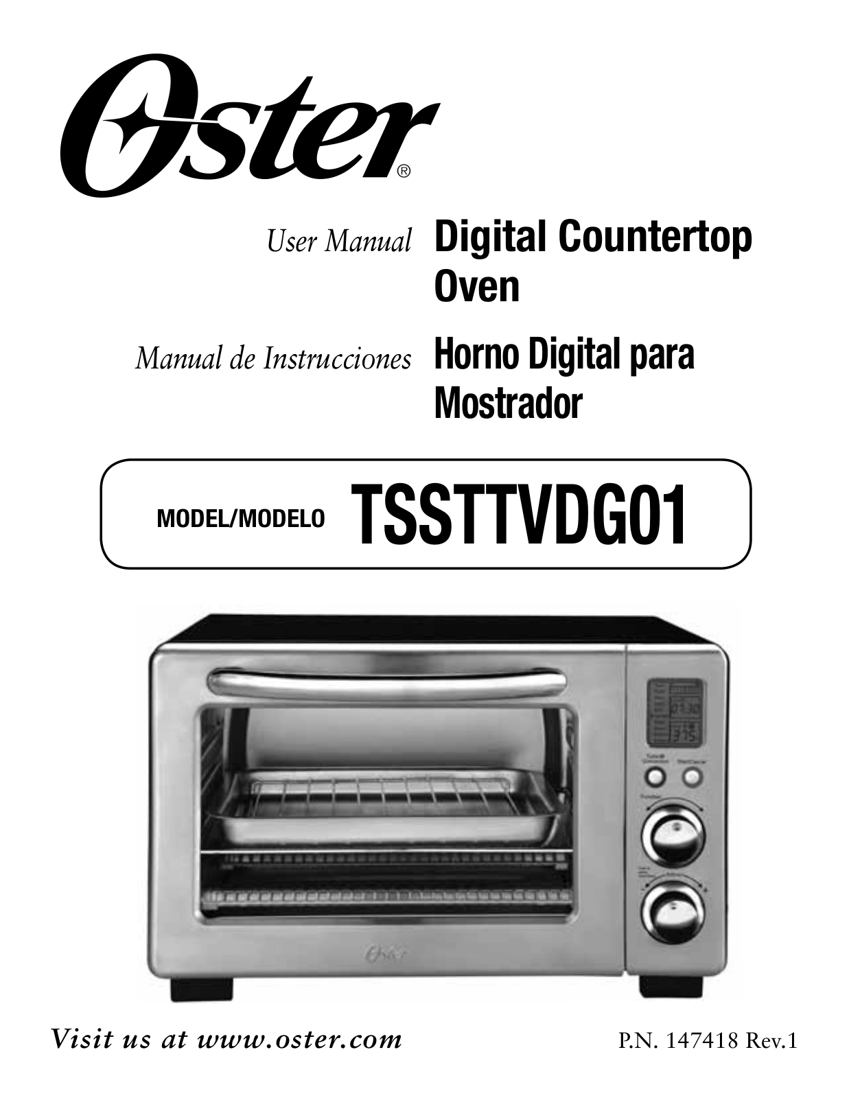 Oster TSSTTVDG01 User Manual