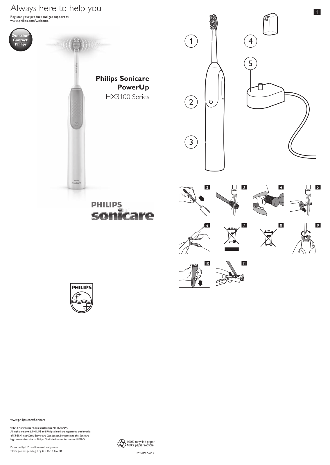 Philips HX3110, HX3120 User Manual