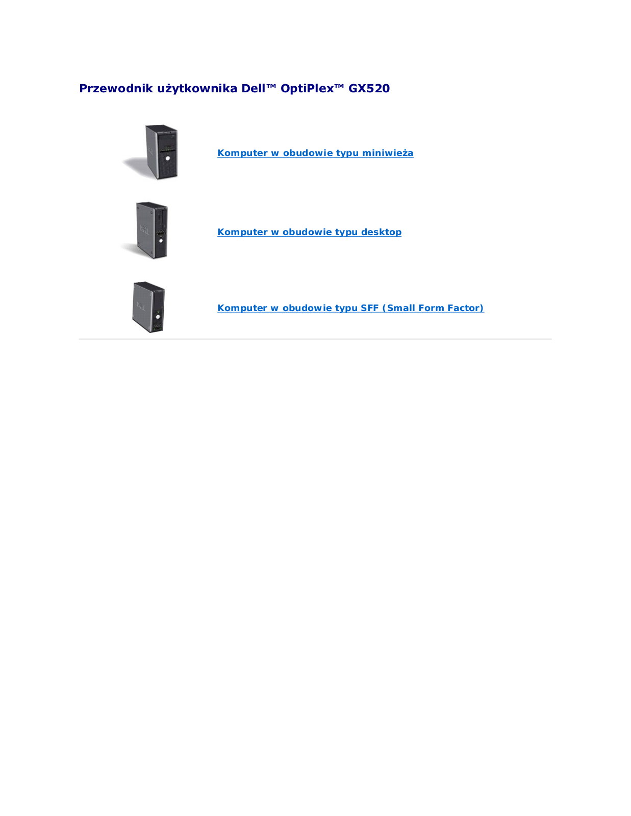 Dell OptiPlex GX520 User Manual