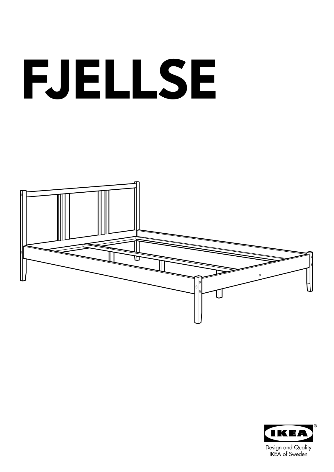 IKEA FJELLSE BED FRAME FU User Manual