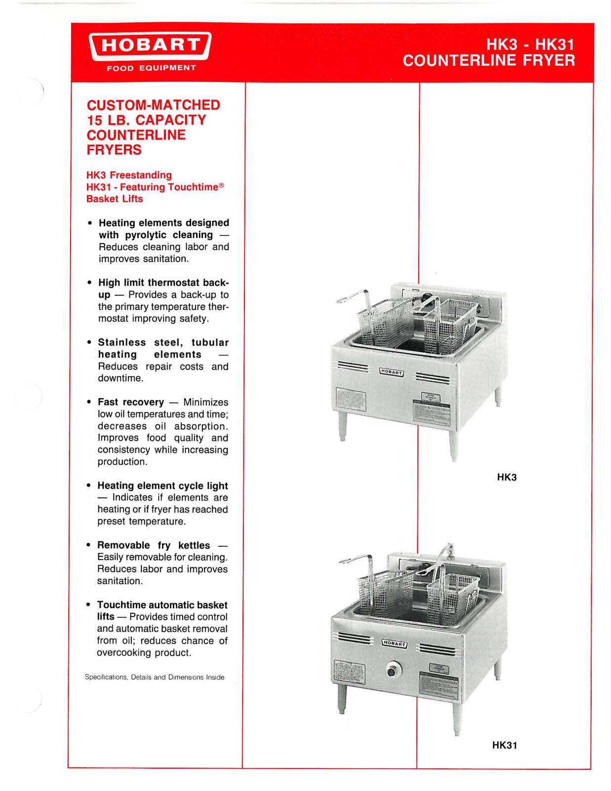 Hobart HK3 User Manual