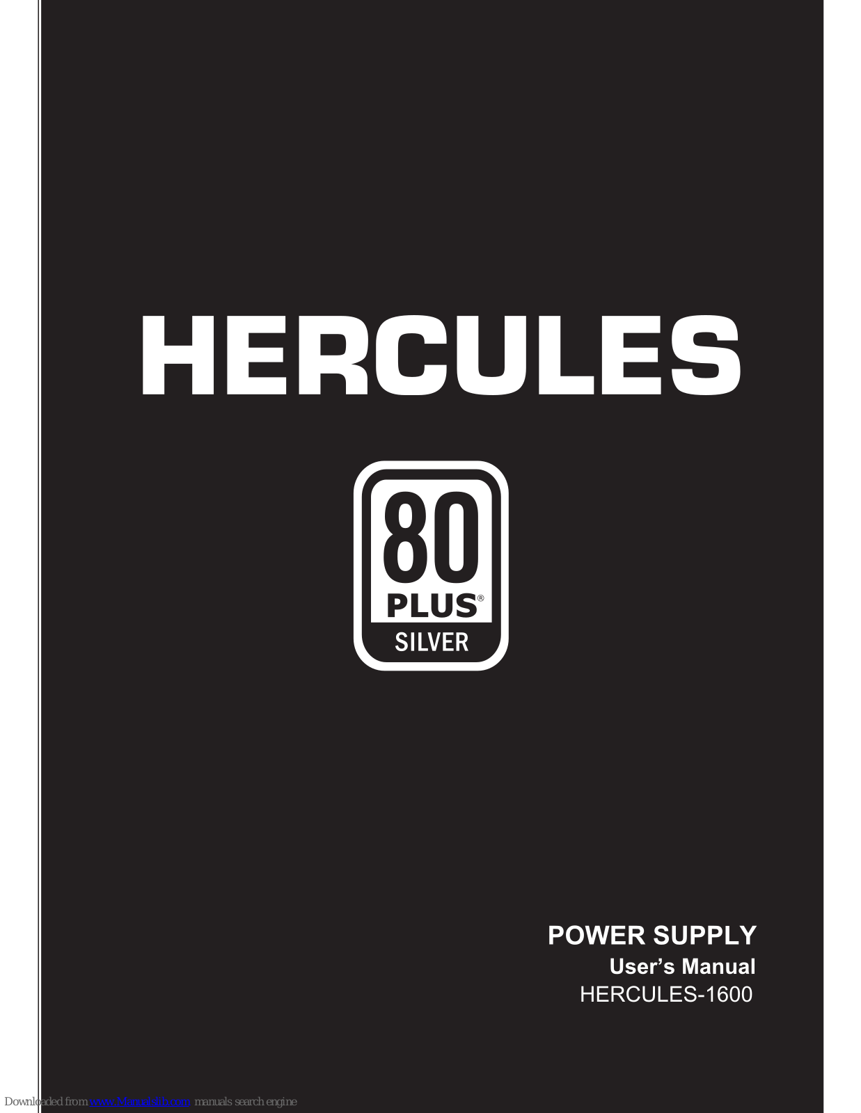 Rosewill Hercules-1600 User Manual