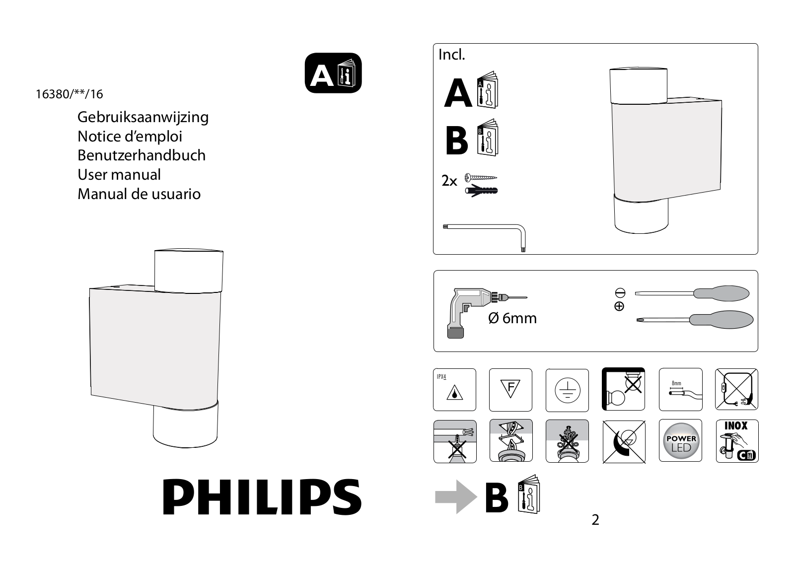 Philips 16380/**/16 User manual