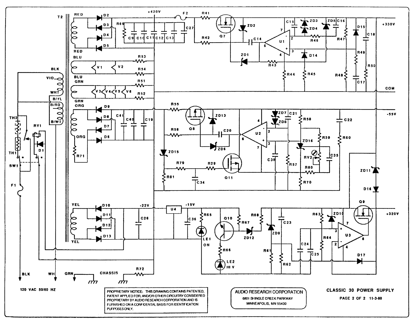 Audio Research 30 schematic - ManualMachine.com