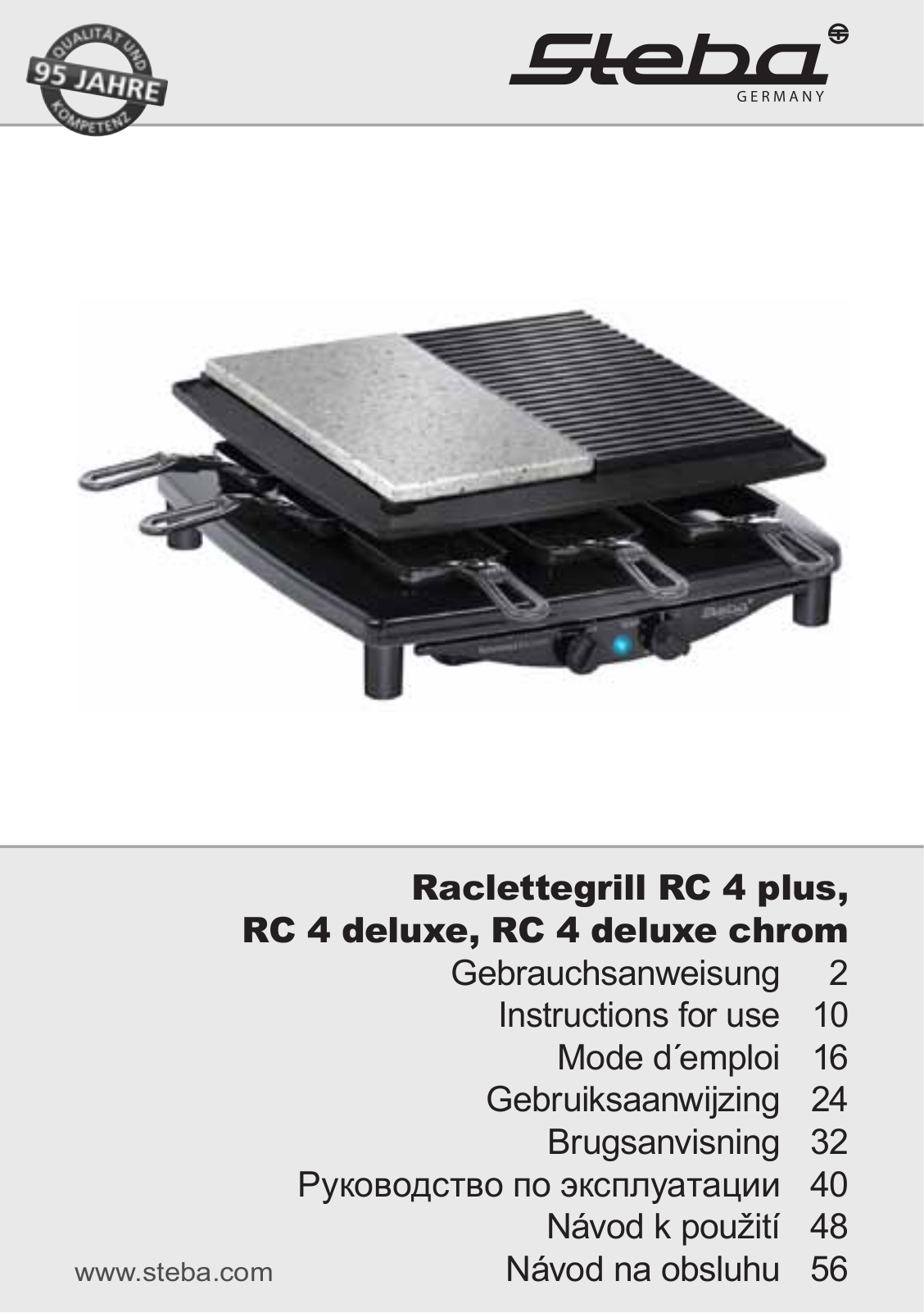 Steba RC 4 Plus Delux User Manual