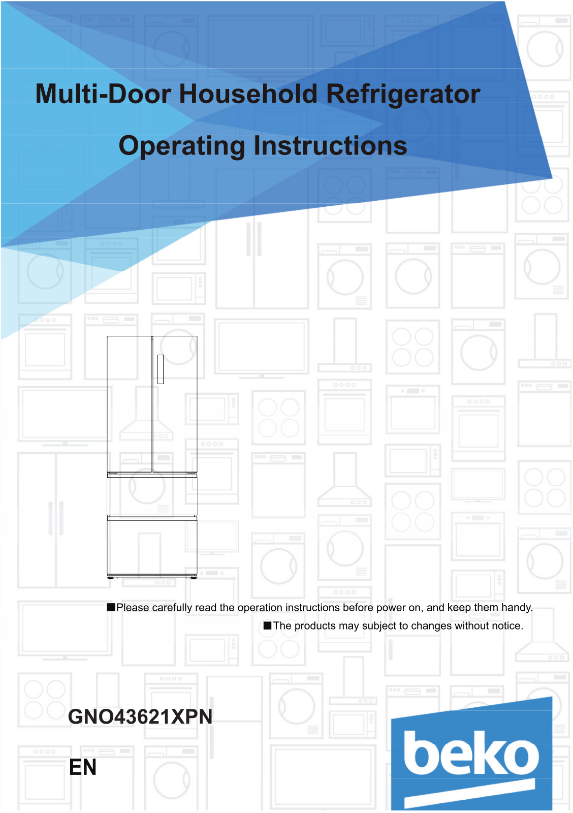 Beko GNO43621XPN User Manual