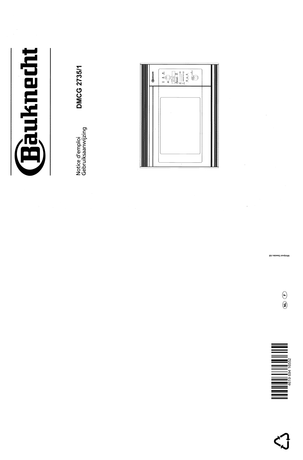 Whirlpool DMCG 2735/1 User Manual