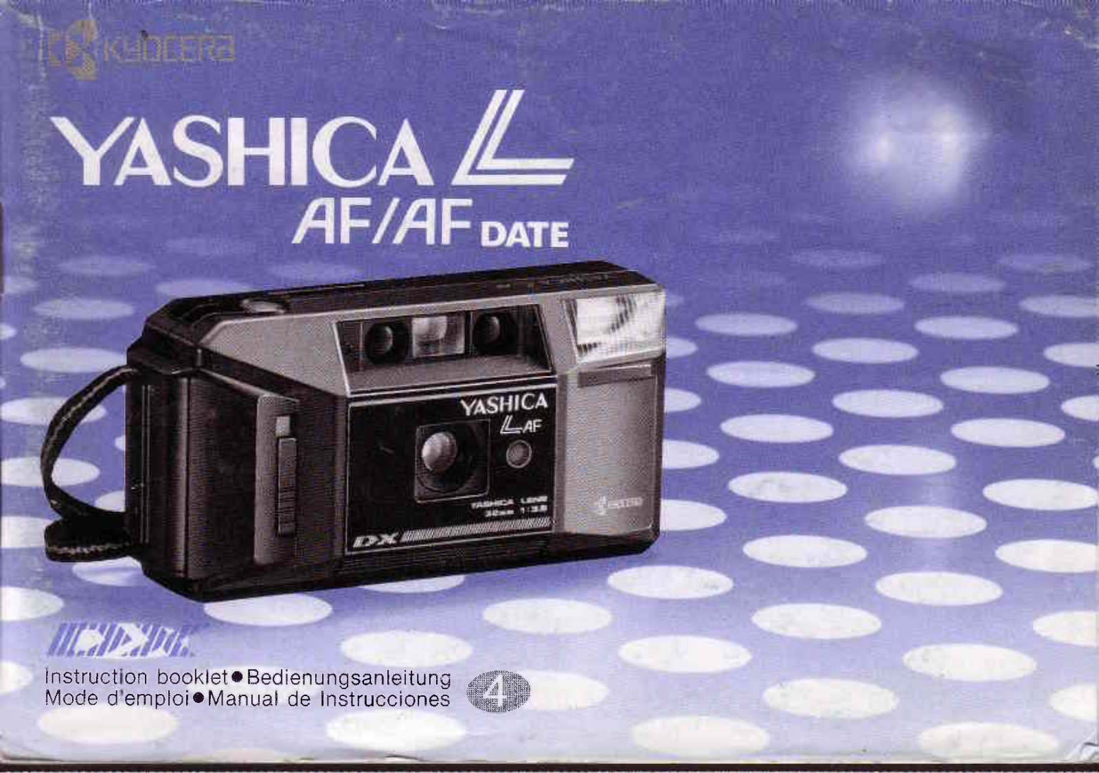 Yashica L AF Instruction Booklet