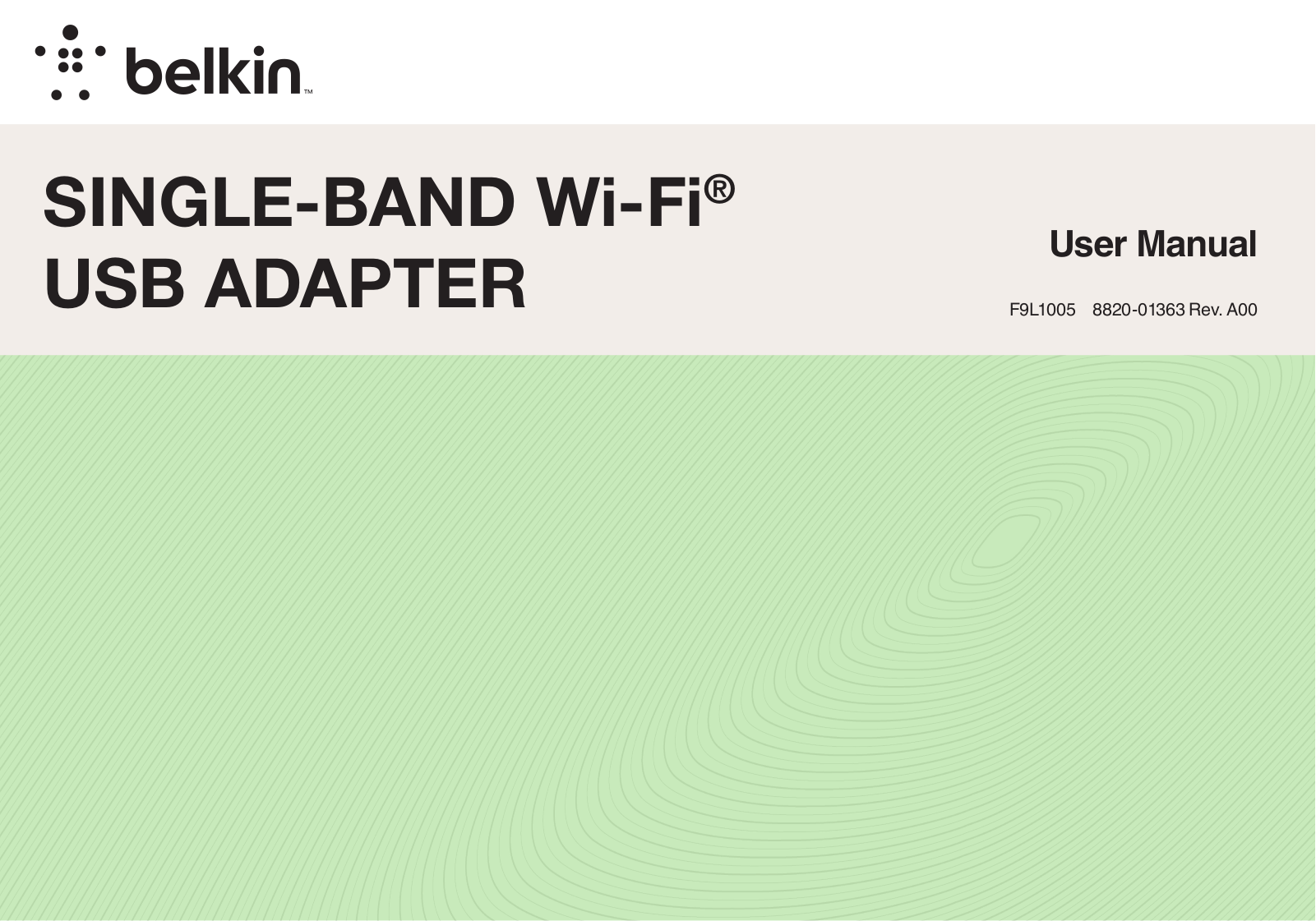 Belkin 8820-01363, F9L1005 User Manual