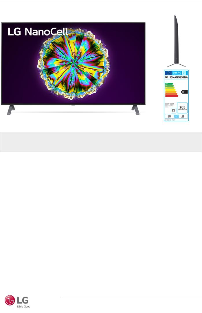 LG 55NANO959NA User Manual