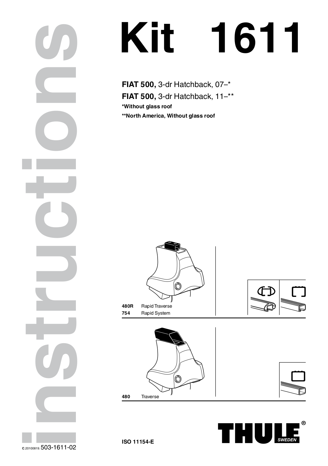 THULE 1611 User manual - ManualMachine.com