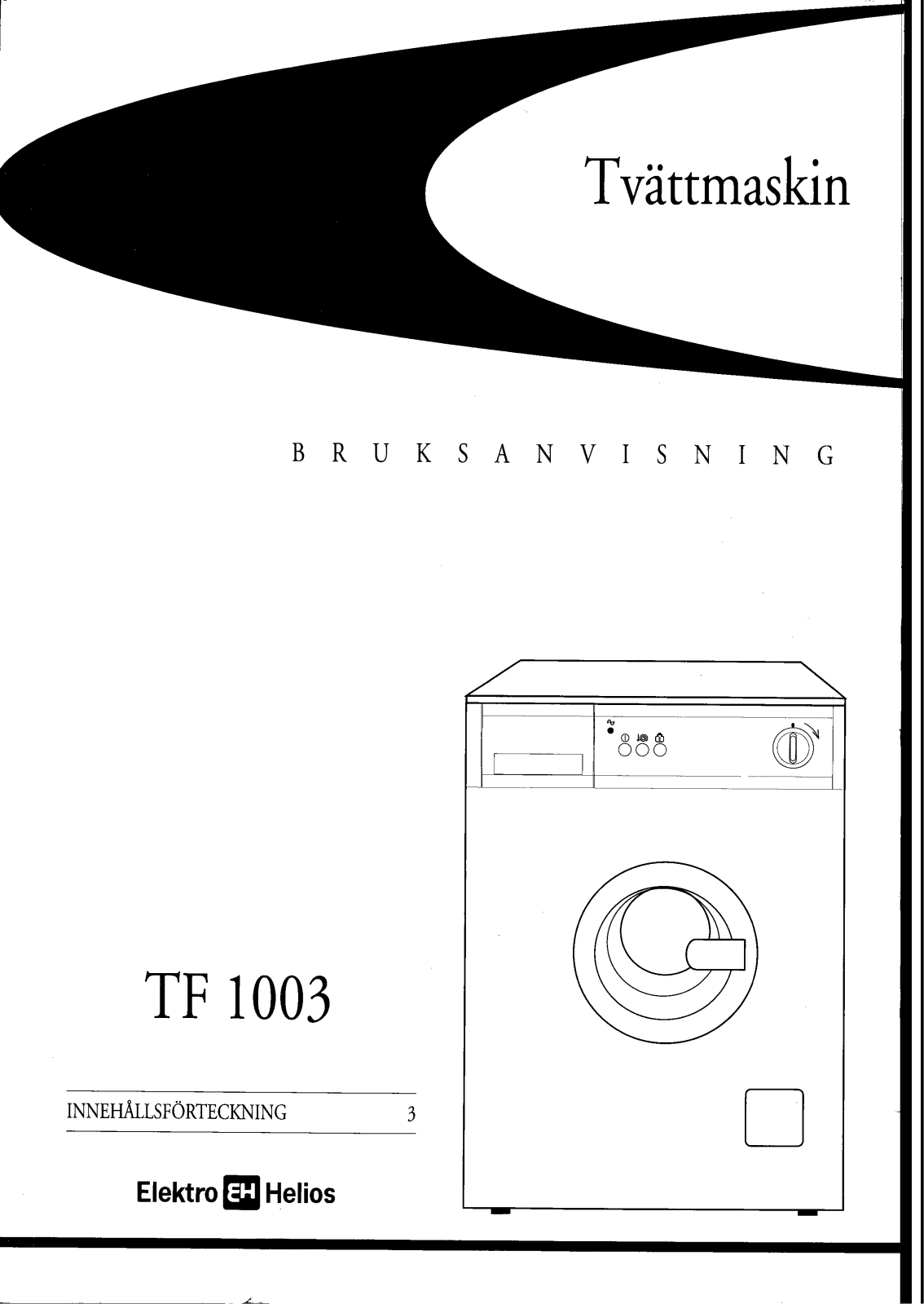 Elektro helios TF1003 User Manual