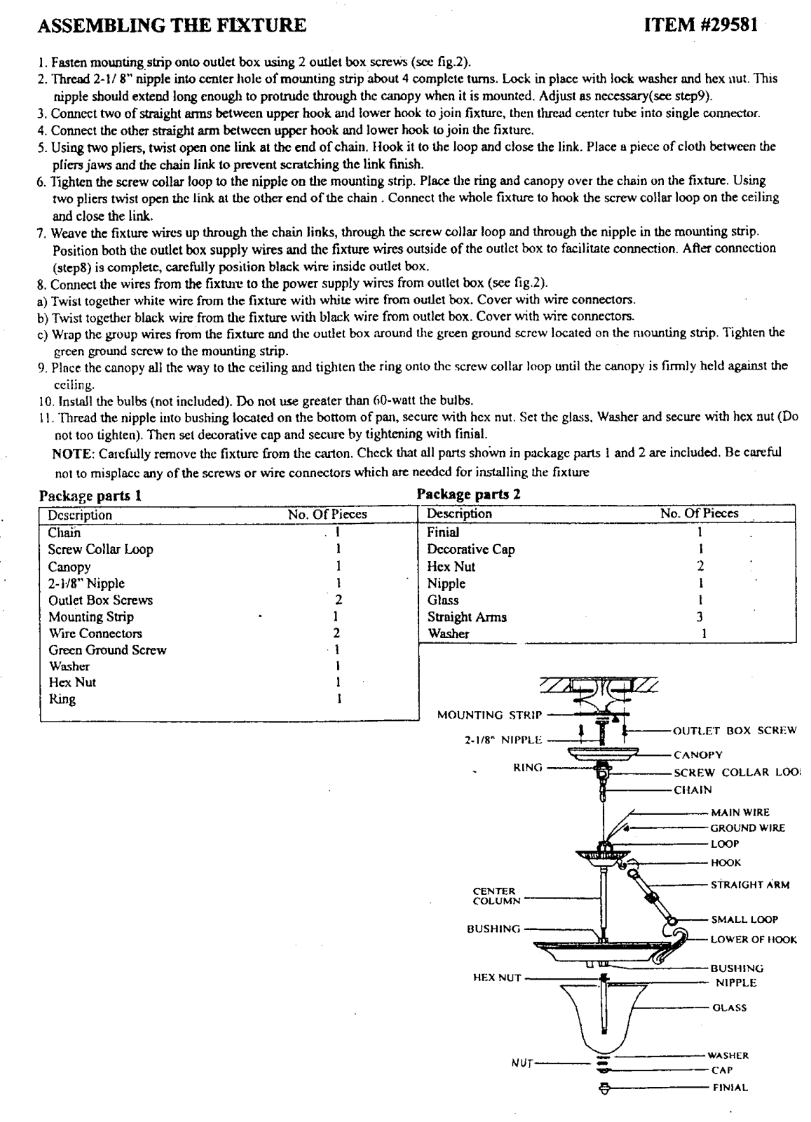 Triarch 29581 User Manual