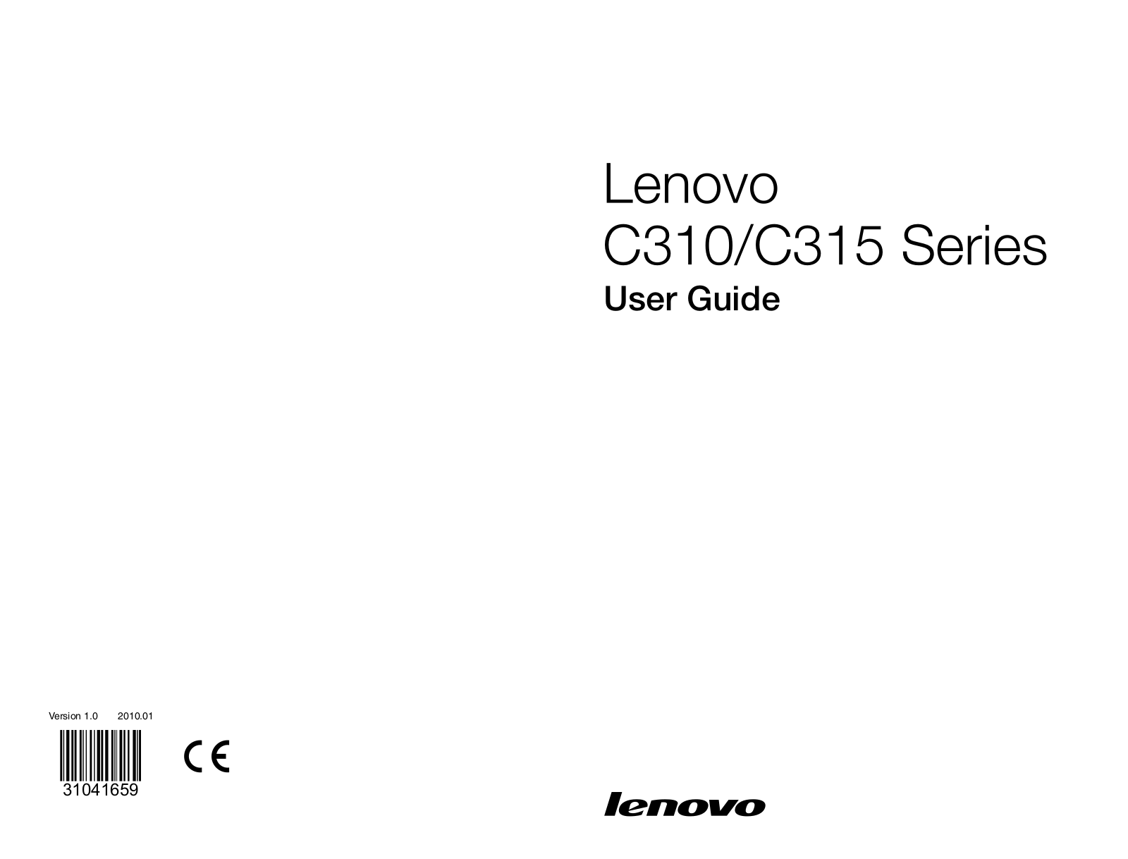 Lenovo C315, C310 User Manual