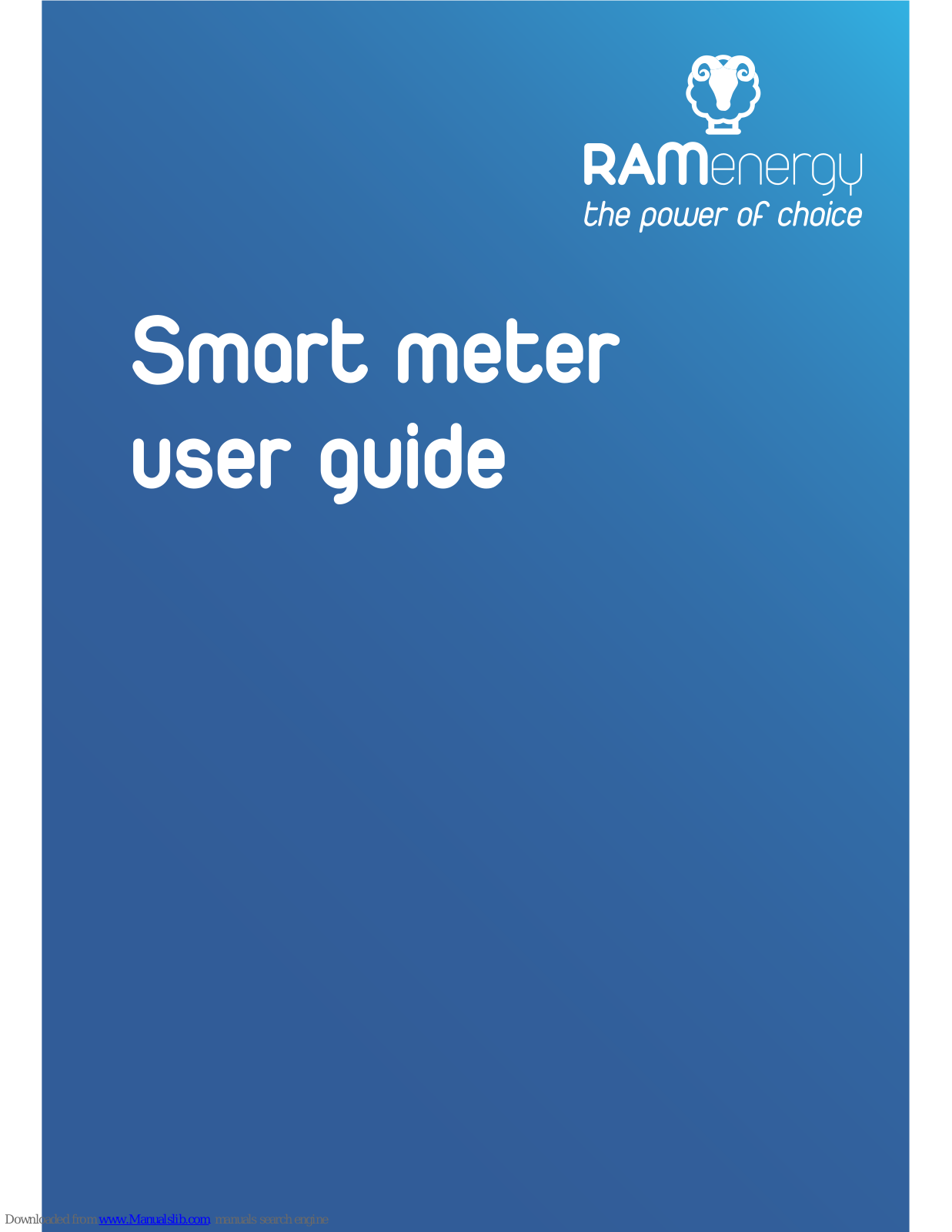 Ram Energy Smart meter User Manual - ManualMachine.com