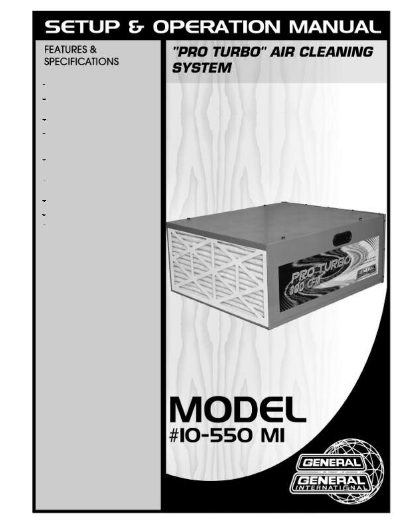 General 10-550 M1 User Manual