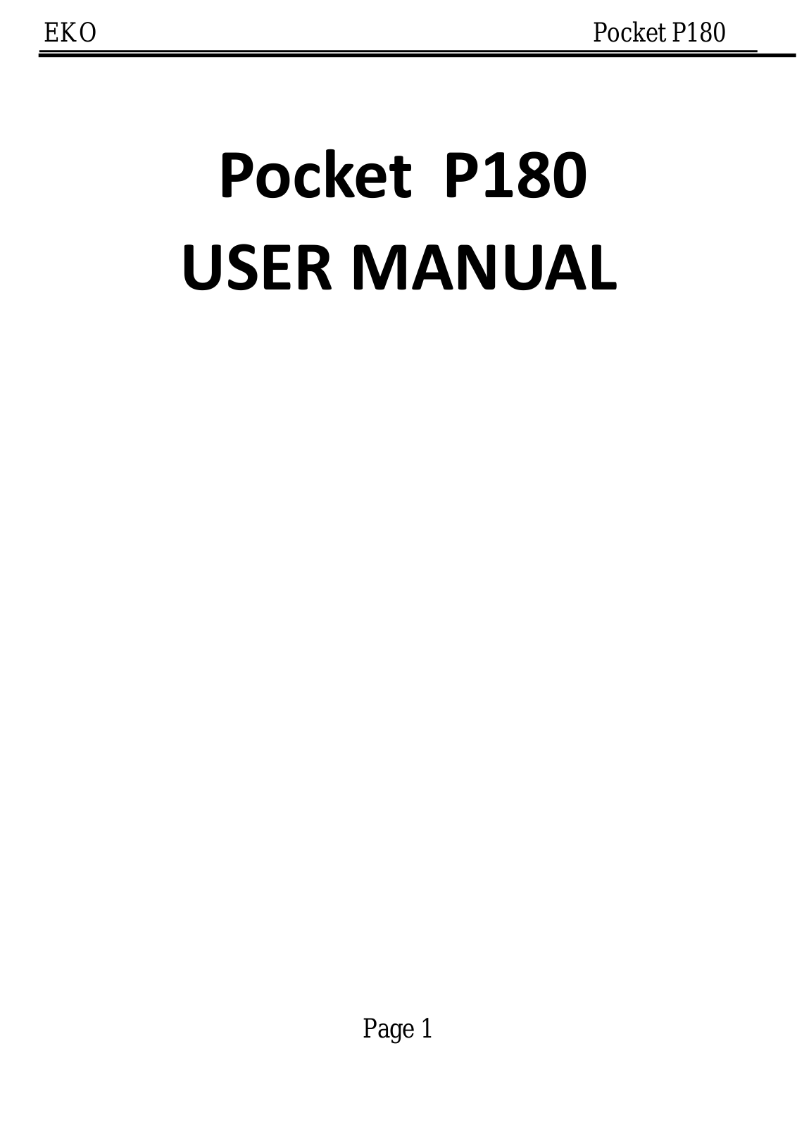 Interglobe Connection EKOP180E User Manual