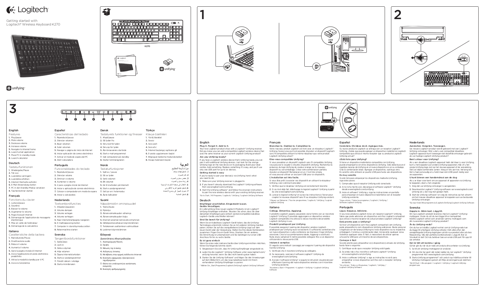 Logitech K270 User Manual