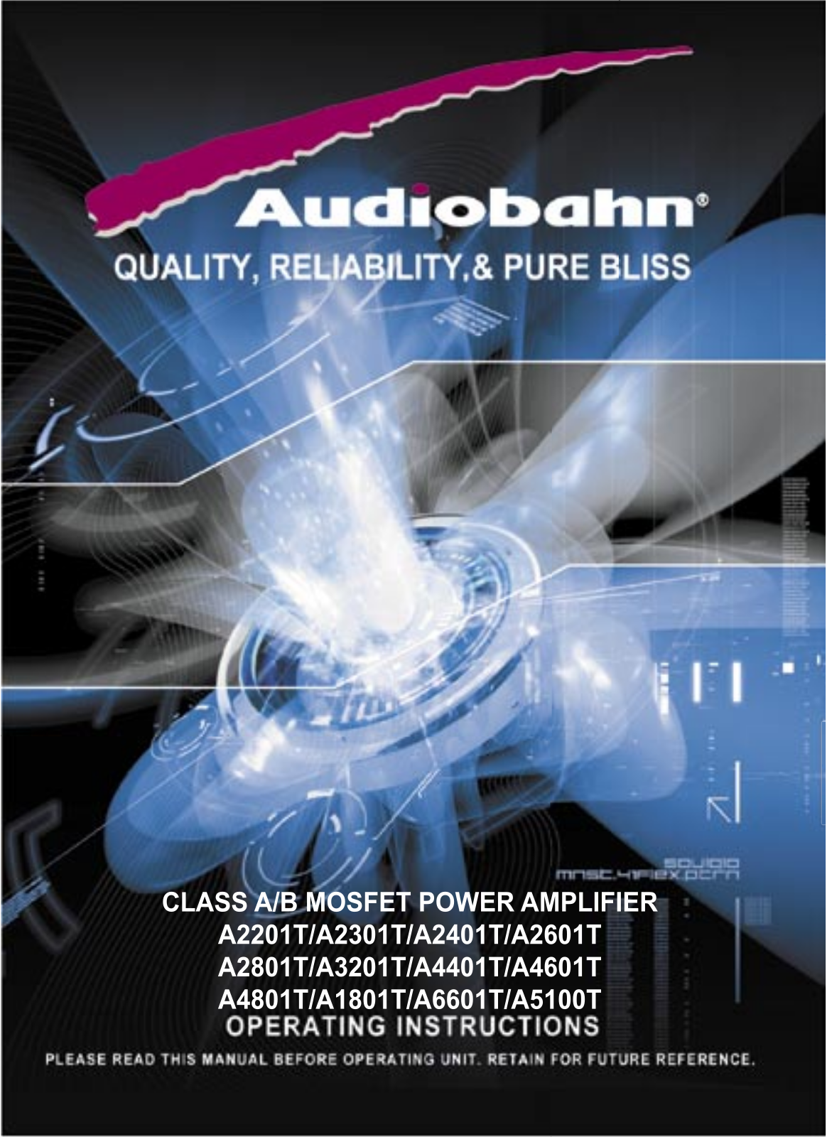 Audiobahn A6601T User Manual