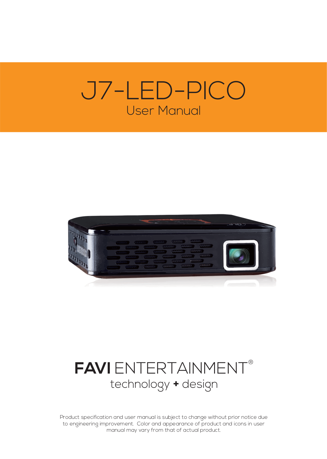 FAVI J7-LED-PICO User Manual