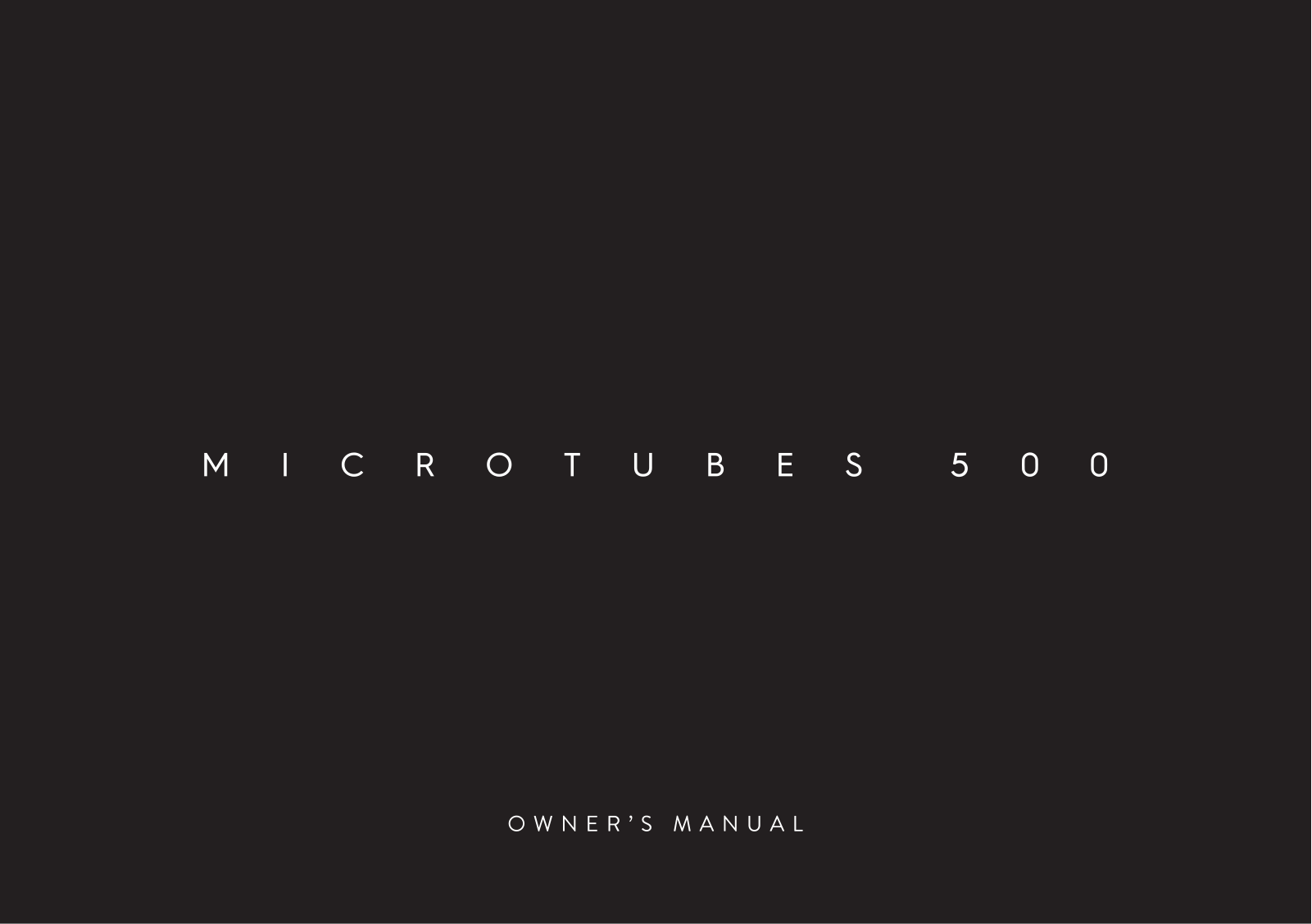 Darkglass Electronics Microtubes 500 Users Manual