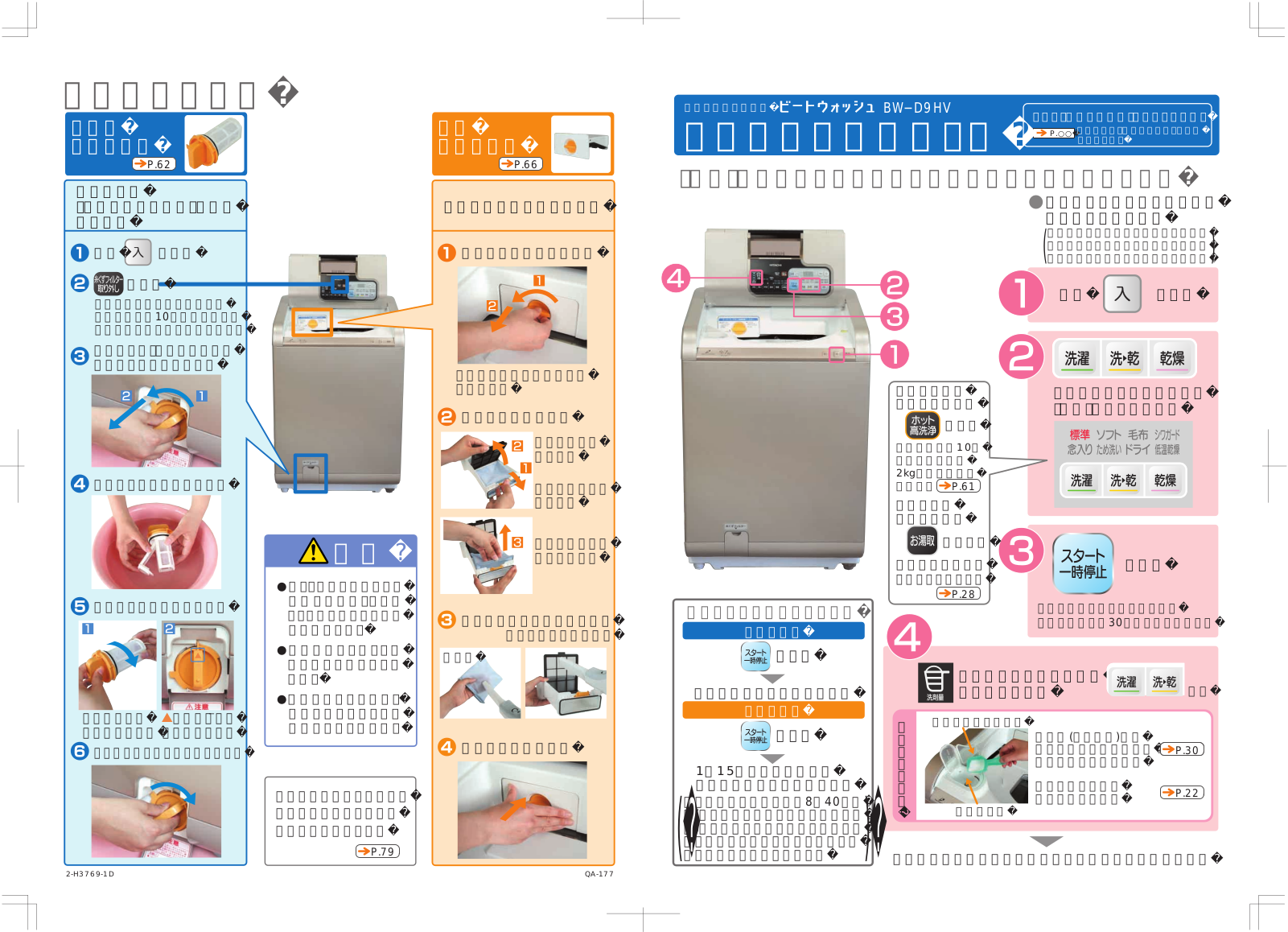 HITACHI BW-D9HV User guide