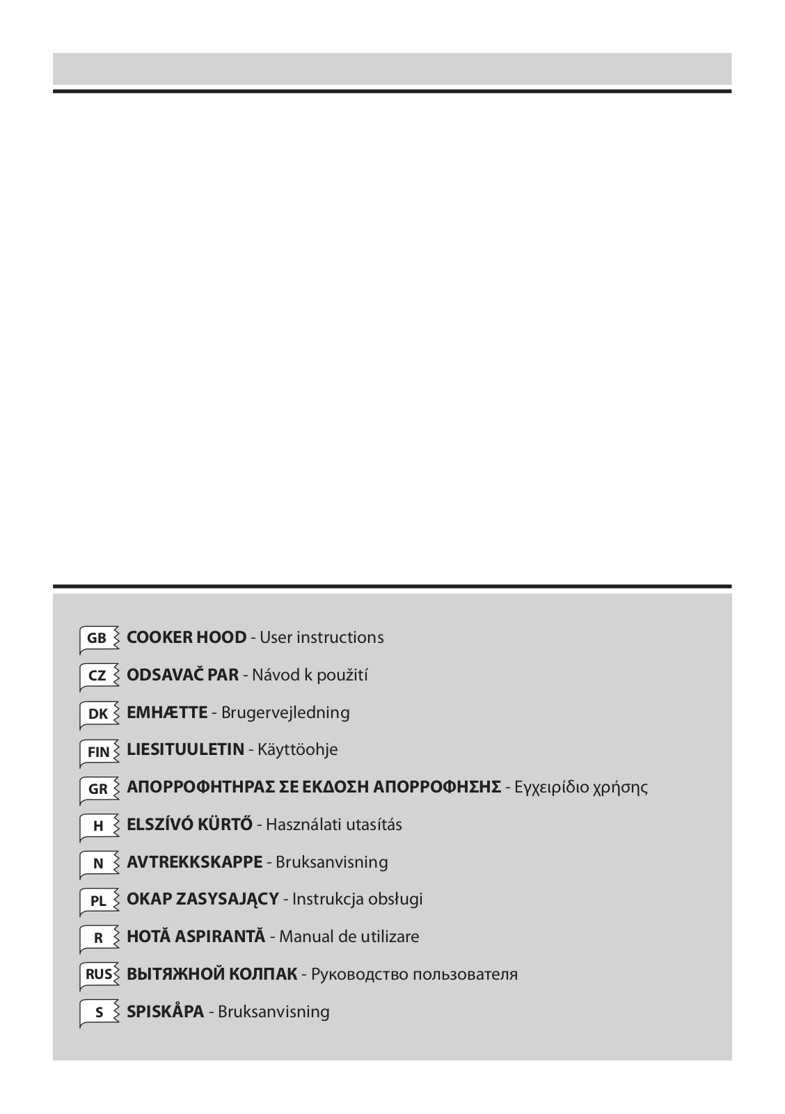 FALMEC Inclina 60, Inclina 90 User guide