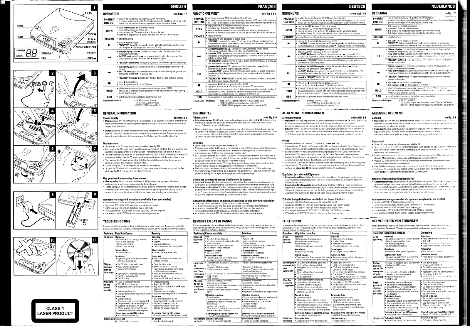 Philips AZ6831/05, AZ6830/00 User Manual