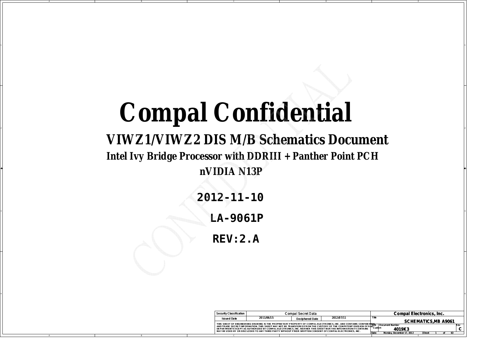 COMPAL LA-9061P Schematics