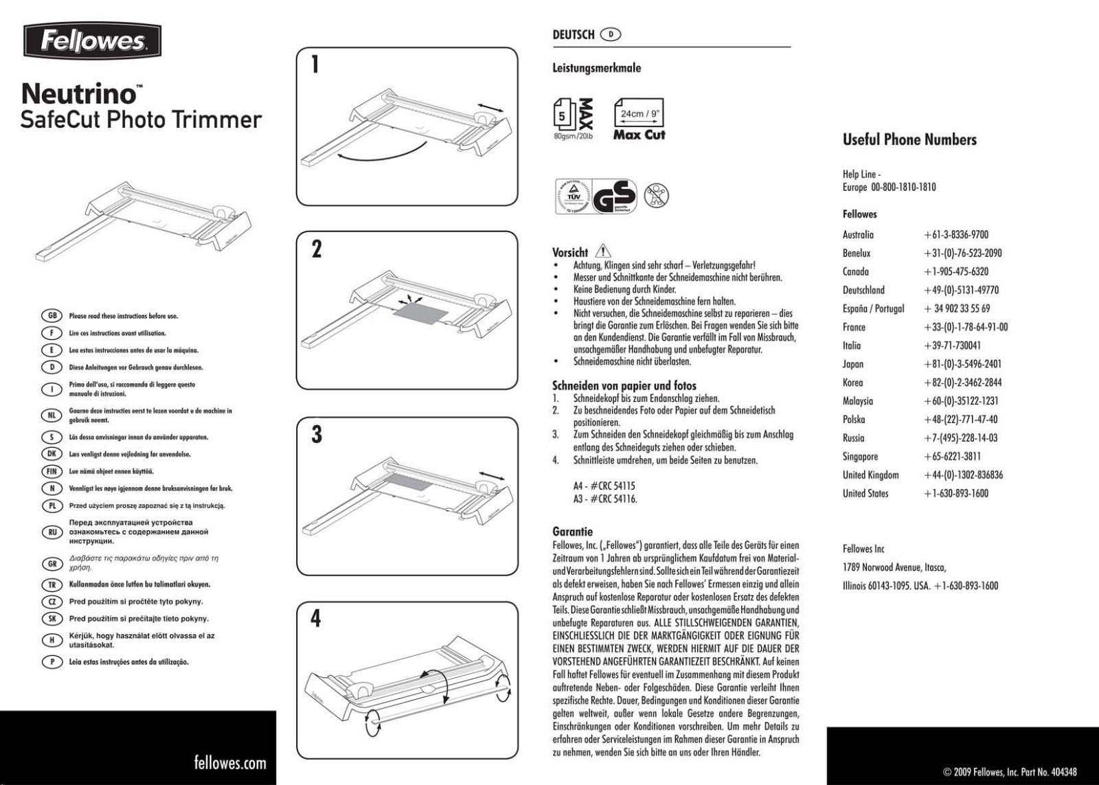 Fellowes NEUTRINO User Manual